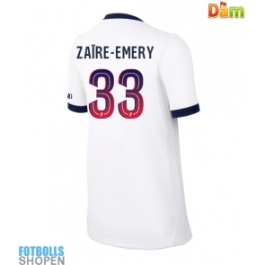 Billiga Paris Saint-Germain Warren Zaire-Emery #33 Bortatröja Dam 2026-27 Kortärmad